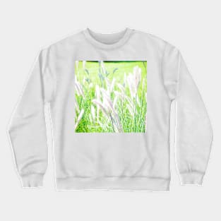 White Fountain Grass Crewneck Sweatshirt